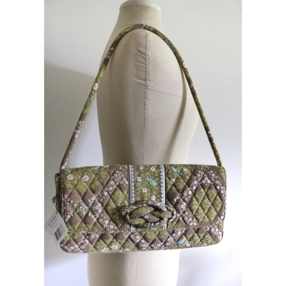 Vera Bradley NWT Knot Just a Clutch Bag (Sittin in a Tree) Grren Brown Tree Bird - Picture 8 of 12